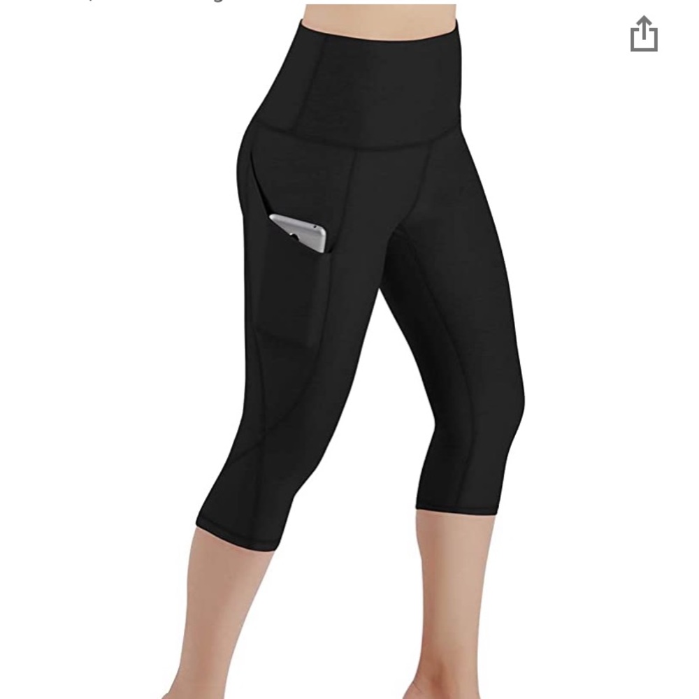 ODODOS High Waist Out Pocket Yoga Capris